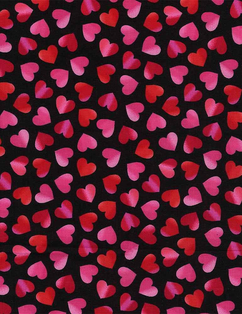 Large Ombre Hearts Red