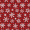 Let it Snow - Minky/Softie Red Plaid and Snowflakes Red