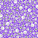 Little Monsters - Skulls - Purple