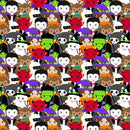 Little Monsters - Trick or Treaters Collage - Gray
