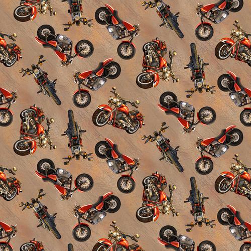 Live To Ride - Motorcycles - Tan