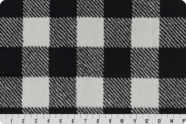 Luxe Cuddle Buffalo Check - Silver/Black