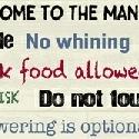 Man Cave - Rules Words Cream