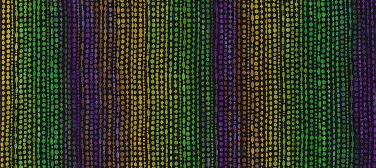 Mardi Gras Beads Batik