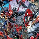 Marvel Spiderman Comic Web Mosaic Digital Print