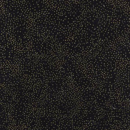 Metallic Tiny Dots Black Gold