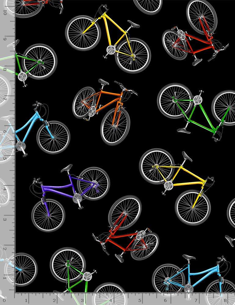 Move Your Body - Tossed Colorful Bicycles