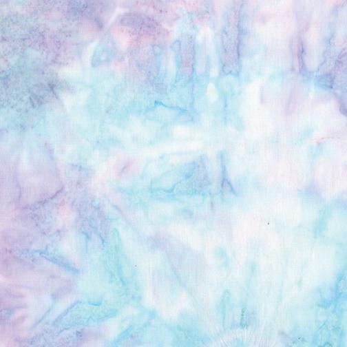 Multi Puffs Aqua/ Lilac Batiks