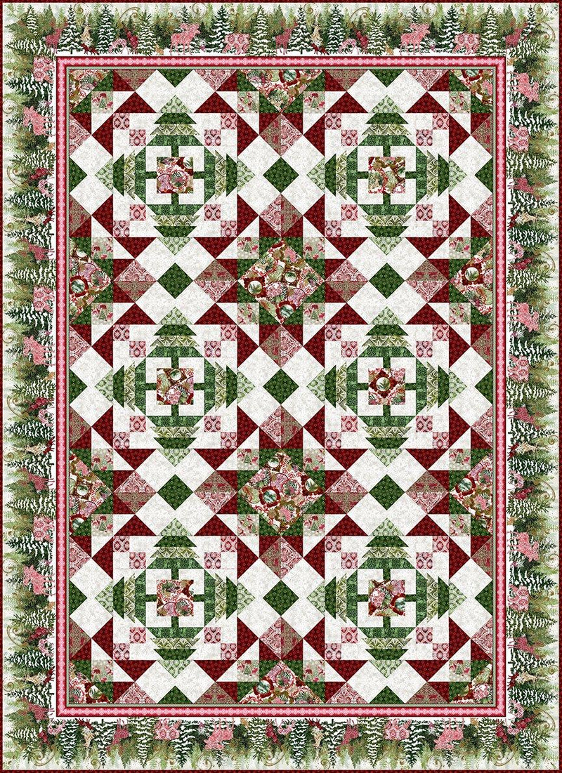 Nature's Winter Quilt Kit - Red