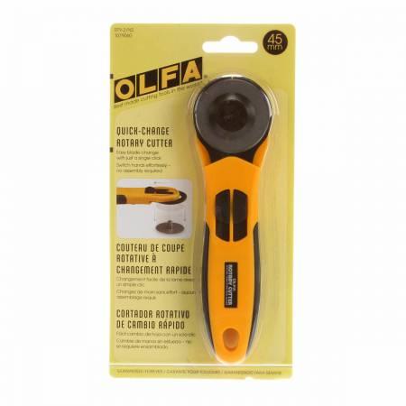 OLFA 45mm Rotary Cutter - Quick Change Yellow
