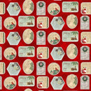 Old Saint Nick Labels - Red