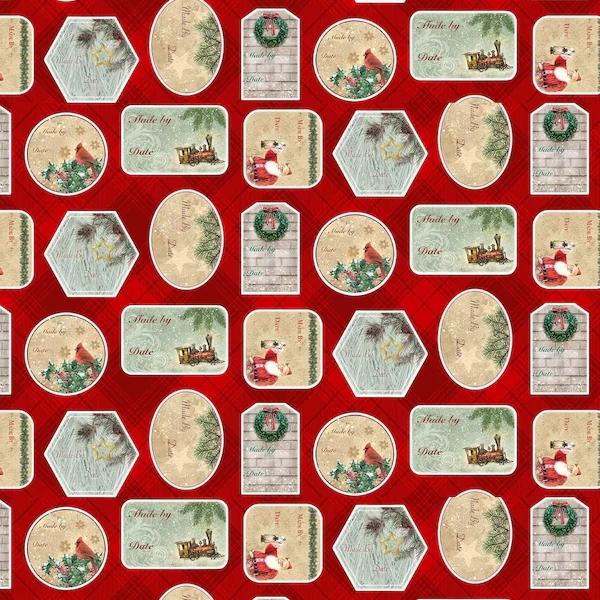 Old Saint Nick Labels - Red
