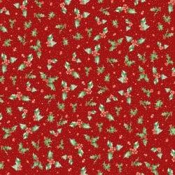 One Snowy Day -  Holly - Red