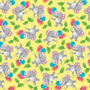 Party Animals Tossed Elephants - Yellow