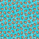 Party Animals Tossed Monkeys - Turquoise