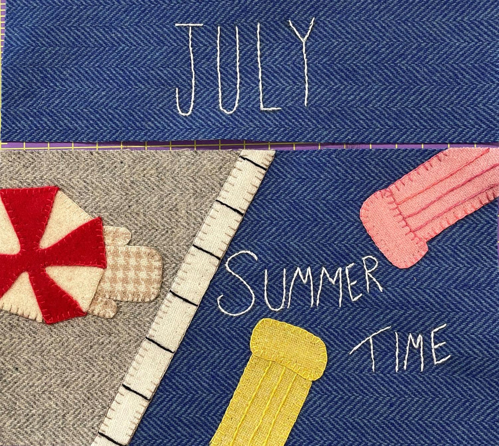Patch Abilities- MM13-7 July Monthly BOM Calendar Series Wool Kit ...