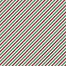 Postcard Christmas - Diagonal Stripe Multi