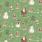Postcard Christmas - Holiday Toile Mint