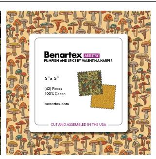 Pumpkin and Spice 5" Squares - 42 pcs