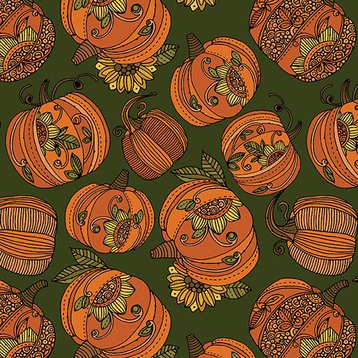 Pumpkin and Spice Toss - Dark Green