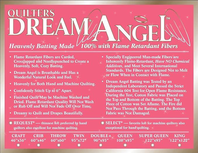 Quilter's Dream Angel Select Batting King 122" x 122"