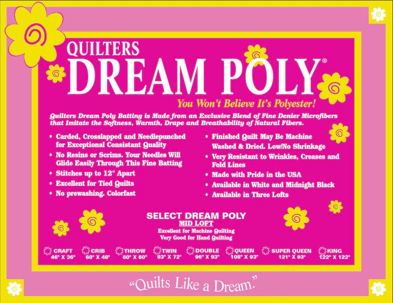 Quilters Dream Poly Select Twin 72 "x 93"  Twin Size