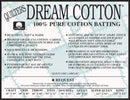 Quilter's Dream White Request Batting - Crib Size 46" x 60"