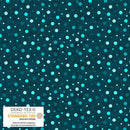 Quilting Rainbow Different Dots - Turquoise