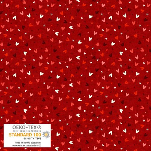 Quilting Rainbow Hearts - Red
