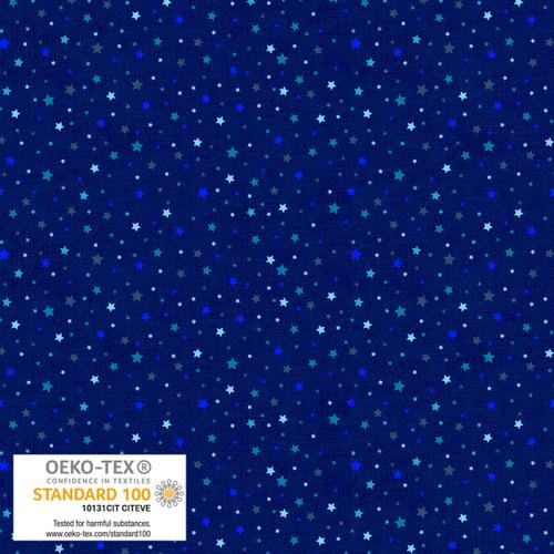 Quilting Rainbow Stars - Blue