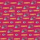 Red Kansas City Chiefs Cotton 60in