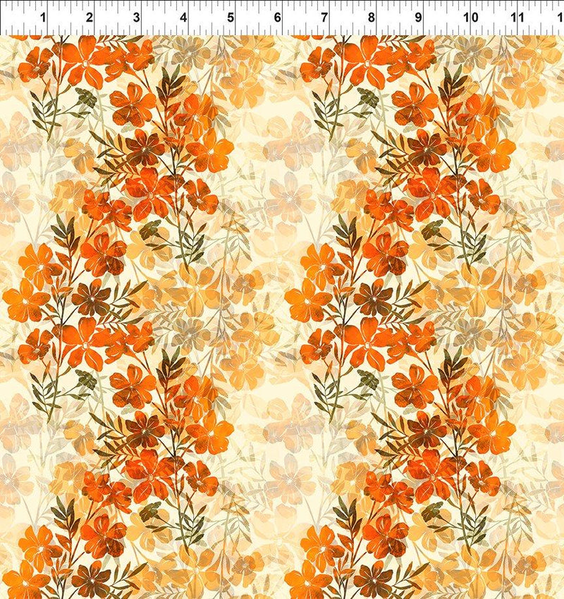 Reflections of  Autumn II - Directional Floral - Cream