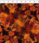 Reflections of Autumn II - Leaves - Black