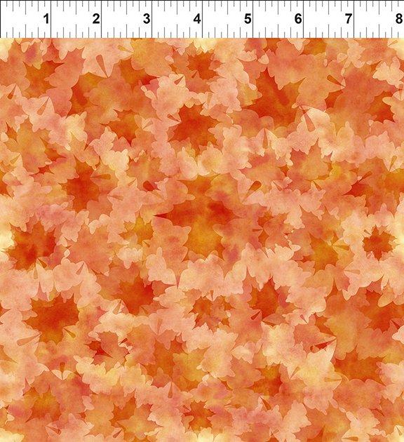 Reflections of Autumn II - Tonal Leaves - Peach