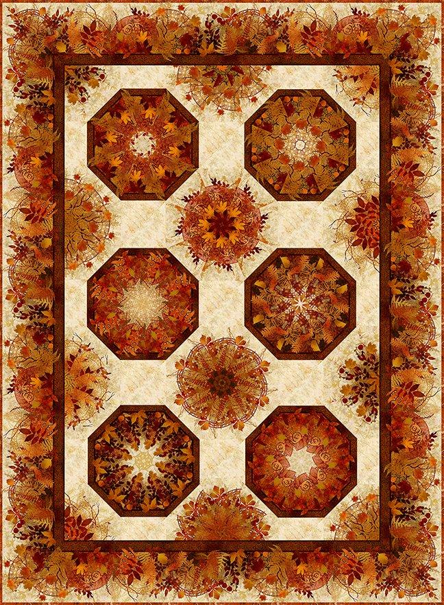 Reflections of  Autumn II Kaleidoscope Quilt Pattern