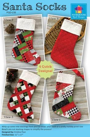 Santa Socks Pattern
