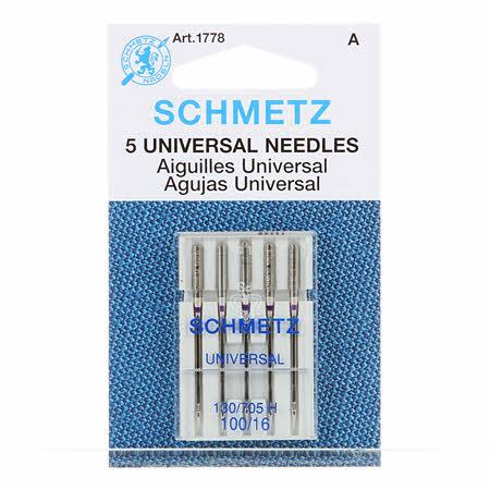 Schmetz - Universal Machine Needle Size 100/16 -  5 Per pkg.