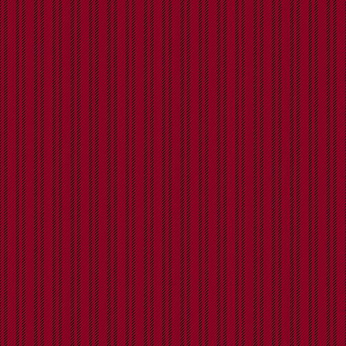 Scrappenstance Ticking Stripe Cranberry Flannel