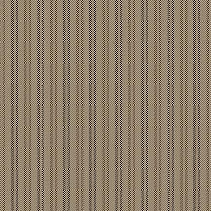 Scrappenstance Ticking Stripe Taupe Flannel