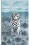 Siberian Tiger Digital Cuddle® Panel Ice Blue
