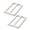 Slider Widemouth Flat 1-1/2in Nickle Set of Two
