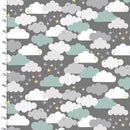 Small & Mighty Clouds Flannel