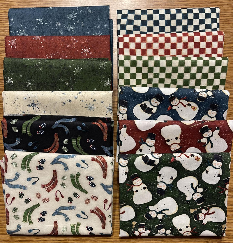 Snovalley 1/2 yard Fabric Bundle - 12 pieces