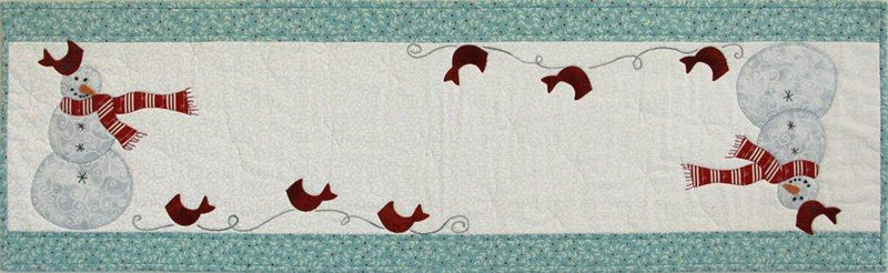 Snow Birds Table Runner MM901 with Buttons, Die Cuts and Fabric Backing included.