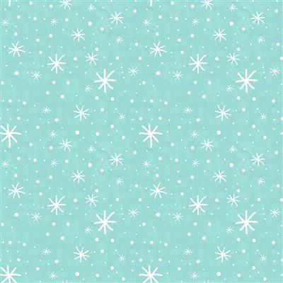 Snow Fun - Snowflakes - Turquoise