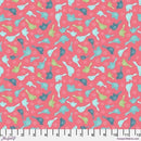 Snowy Weather -LG  Snowbirds - Pink  Flannel