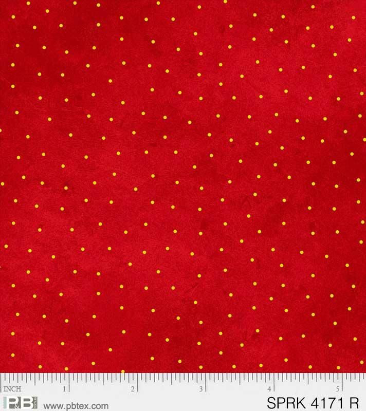 Sparkle Suede Dots Red 4171 R