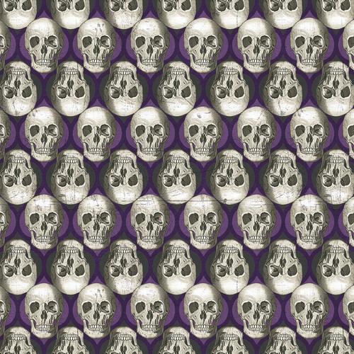 Spooky Vibe Skulls - Purple