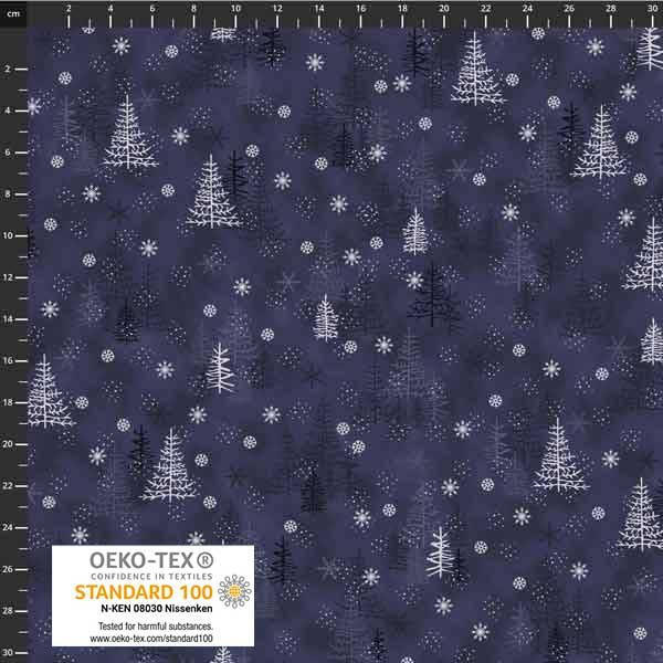 Star Sprinkle - Chrristmas Trees - Blue/Silver