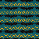 Storybook Halloween - Cosmic Stripe - Turquoise
